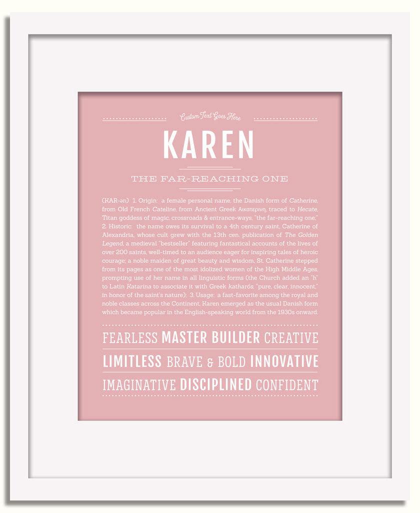 Frame Options | Dusty Rose | White Frame, Matted