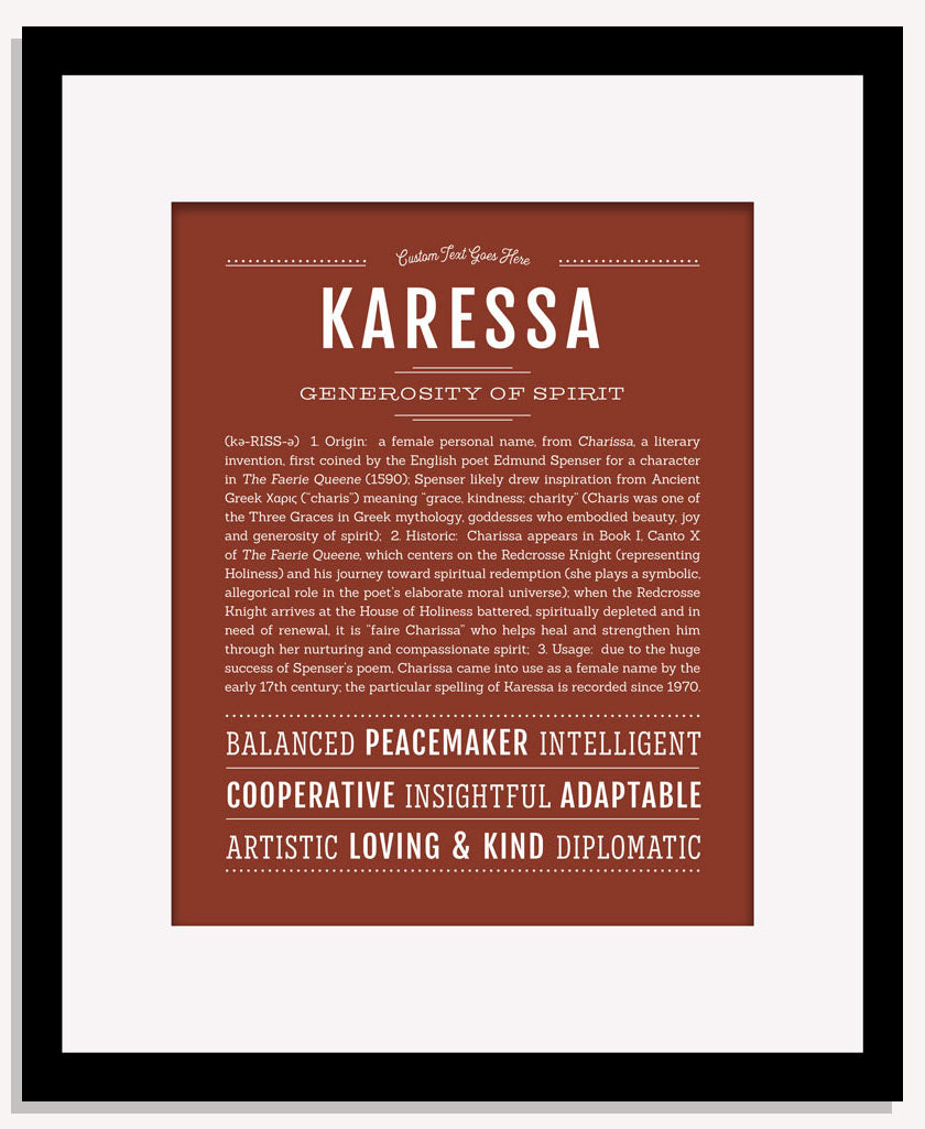 Karessa | Name Art Print
