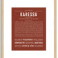 Karessa | Name Art Print