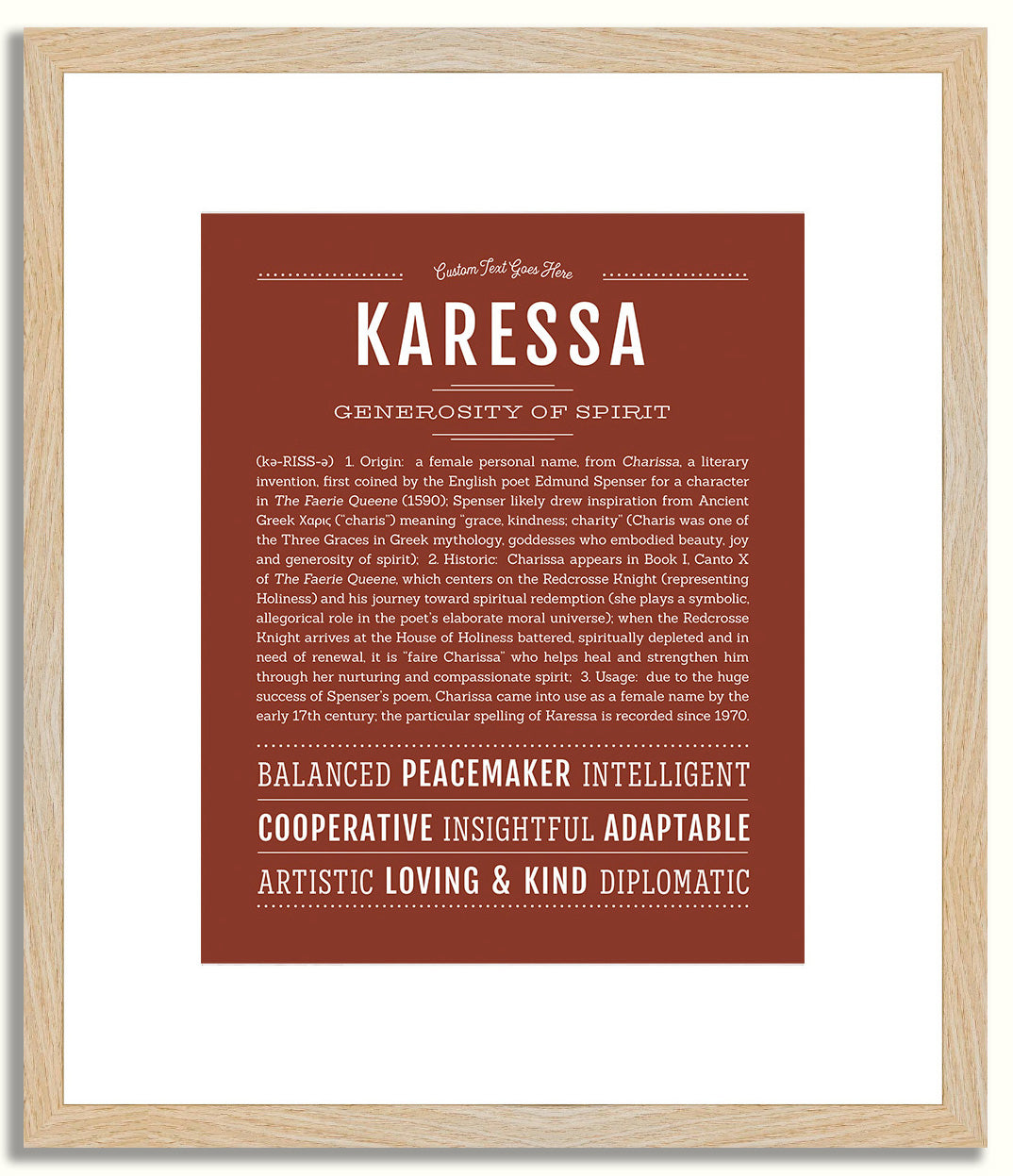 Karessa | Name Art Print