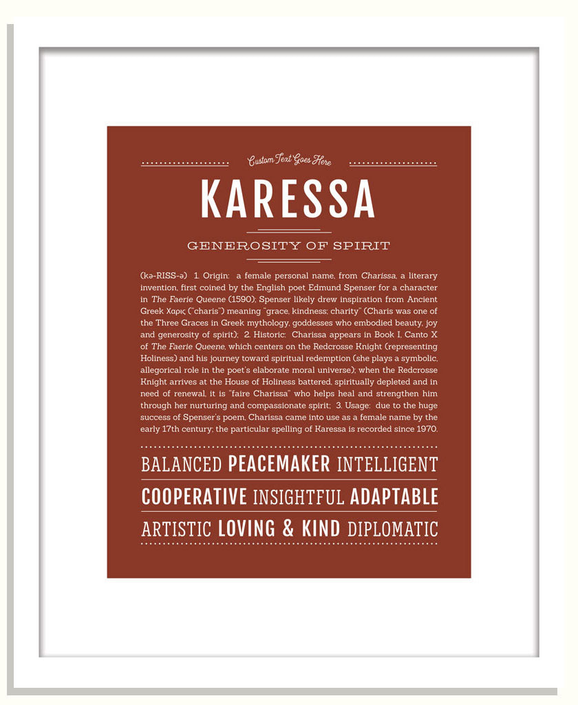 Karessa | Name Art Print