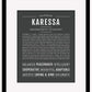 Karessa | Name Art Print