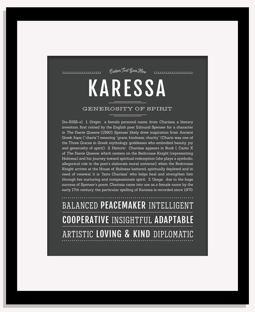Karessa | Name Art Print