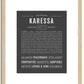 Karessa | Name Art Print