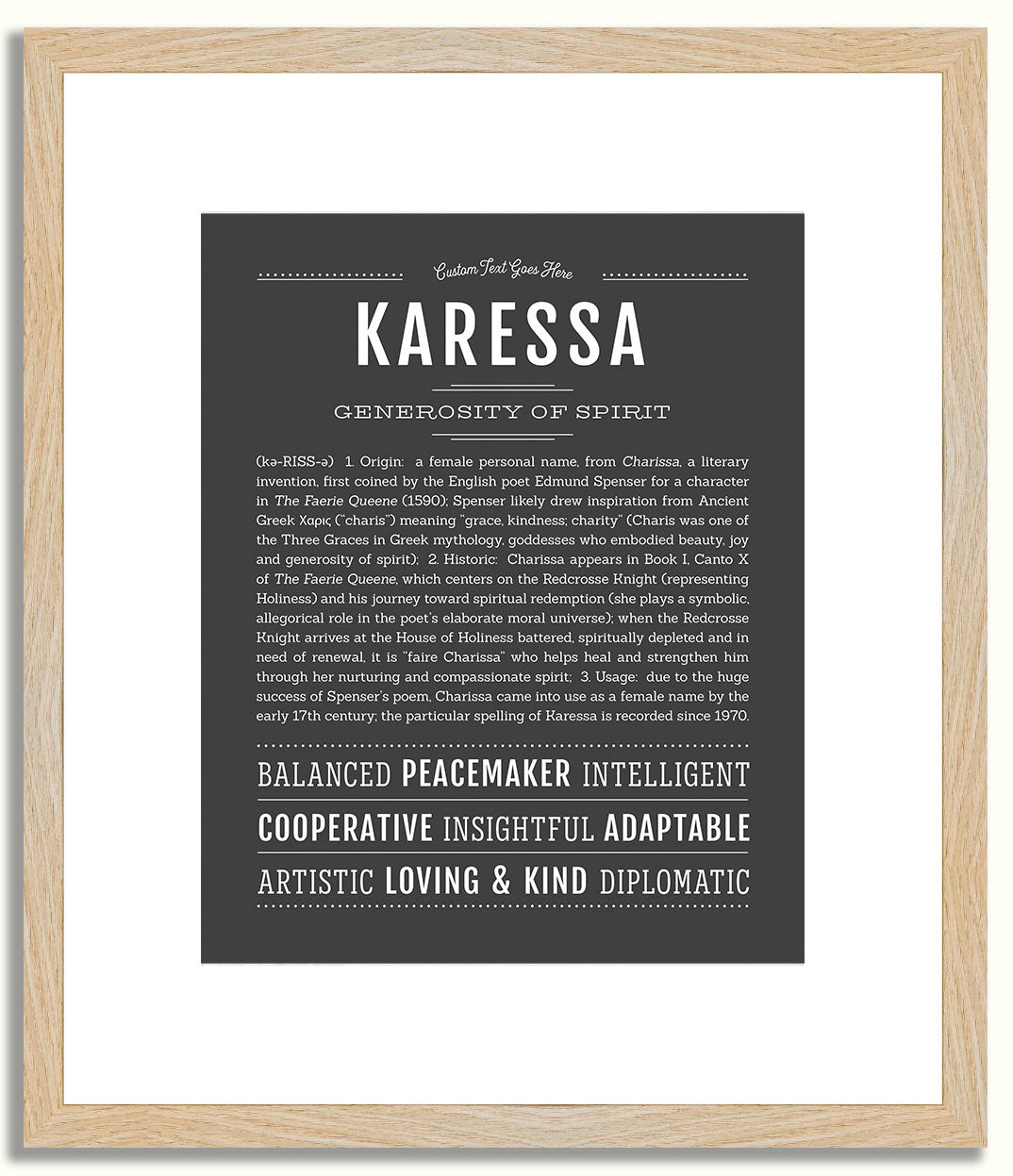 Karessa | Name Art Print