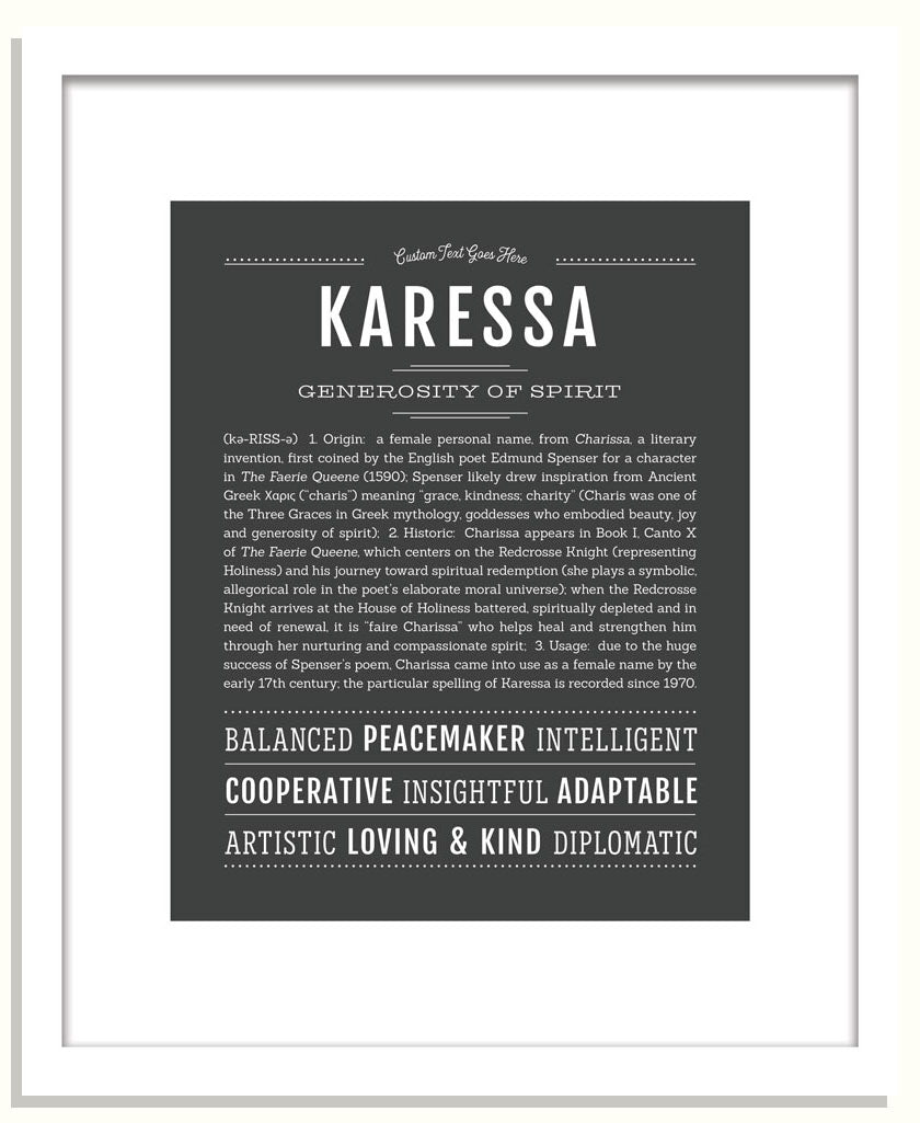 Karessa | Name Art Print