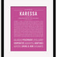 Karessa | Name Art Print