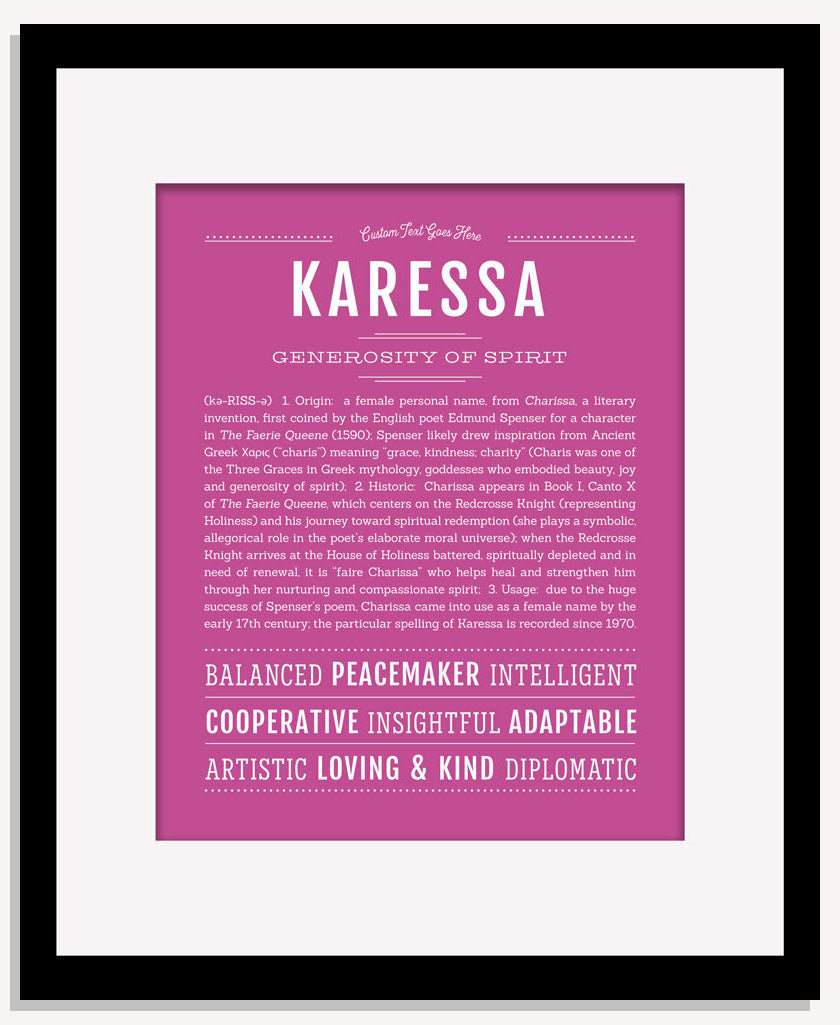 Karessa | Name Art Print