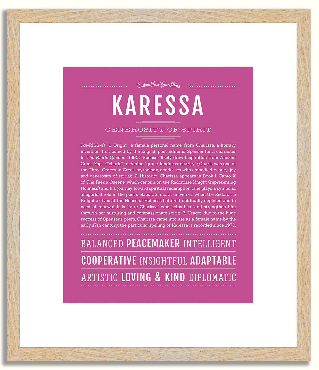 Karessa | Name Art Print
