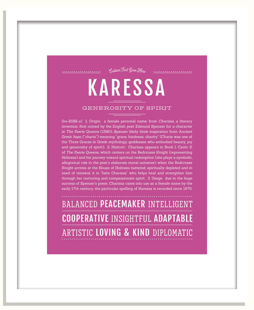 Karessa | Name Art Print