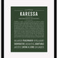 Karessa | Name Art Print