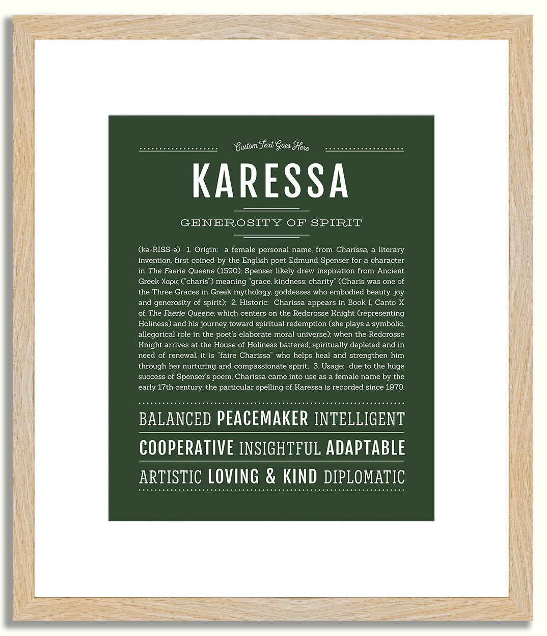 Karessa | Name Art Print