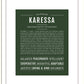 Karessa | Name Art Print