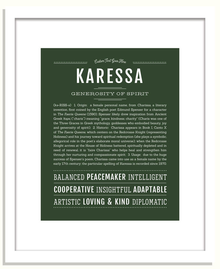 Karessa | Name Art Print