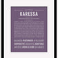 Karessa | Name Art Print