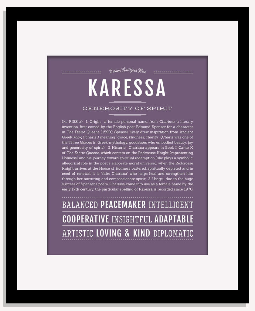 Karessa | Name Art Print
