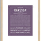 Karessa | Name Art Print