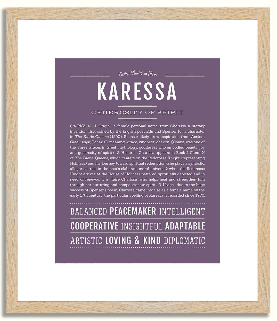 Karessa | Name Art Print