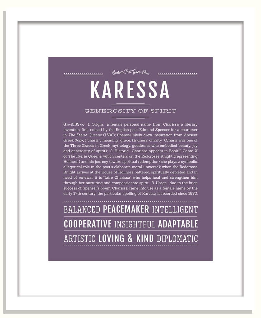 Karessa | Name Art Print