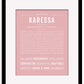 Karessa | Name Art Print