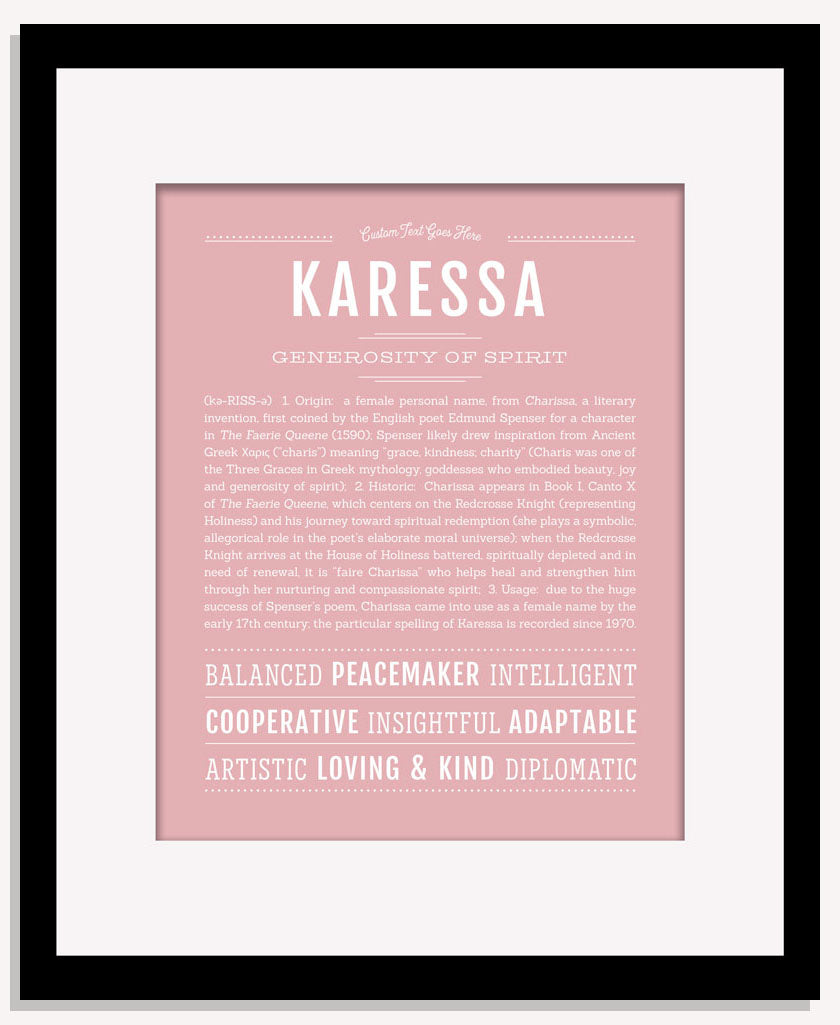 Karessa | Name Art Print