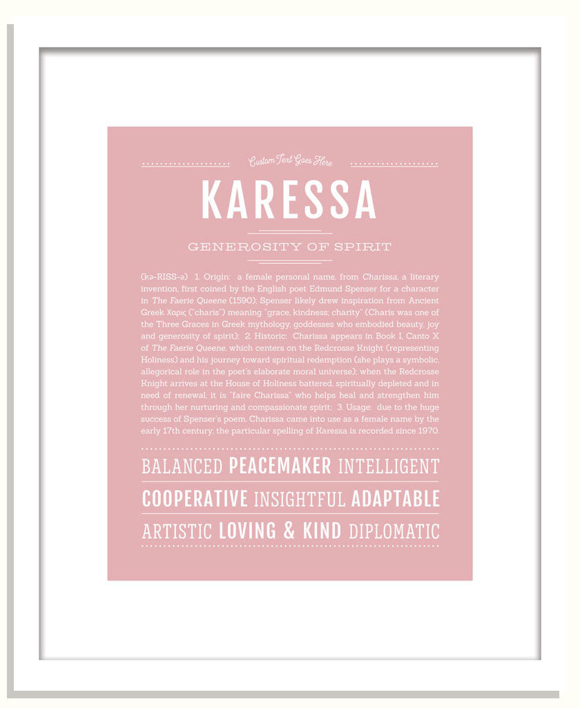 Karessa | Name Art Print