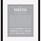 Karessa | Name Art Print
