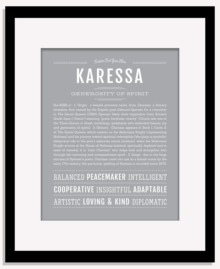 Karessa | Name Art Print