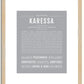 Karessa | Name Art Print