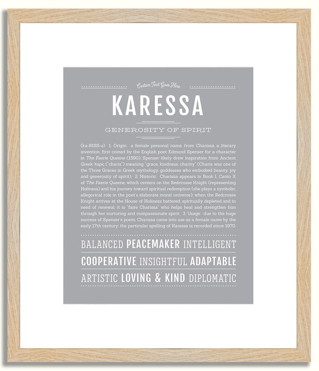 Karessa | Name Art Print