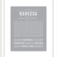 Karessa | Name Art Print