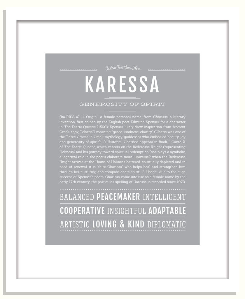 Karessa | Name Art Print