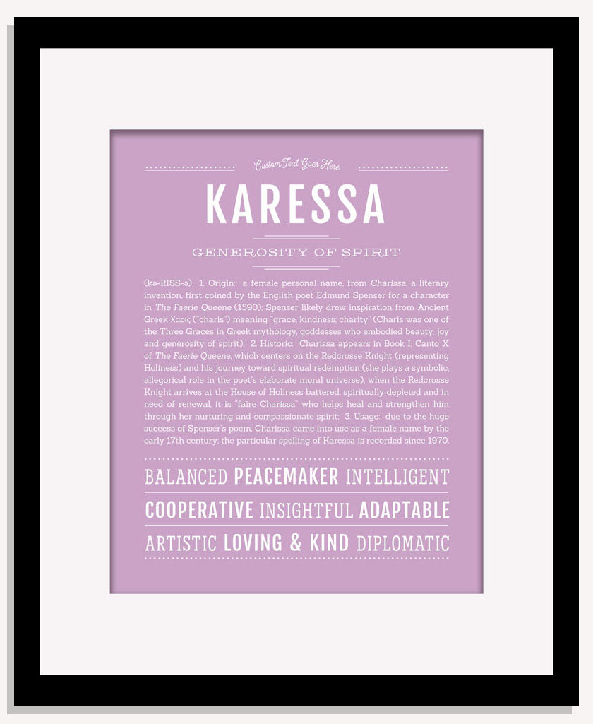Karessa | Name Art Print