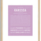Karessa | Name Art Print