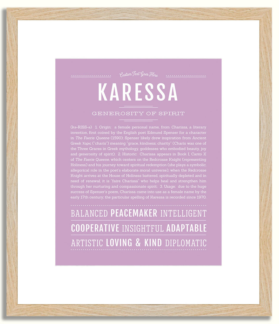 Karessa | Name Art Print