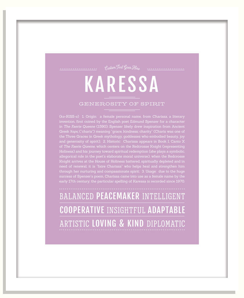 Karessa | Name Art Print