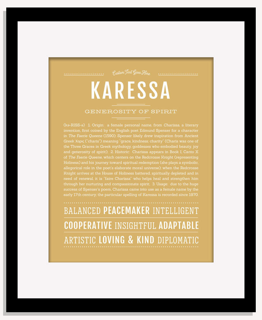 Karessa | Name Art Print