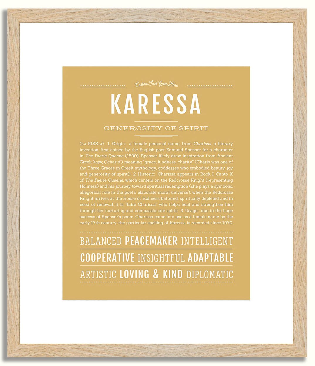 Karessa | Name Art Print