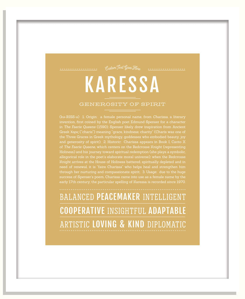 Karessa | Name Art Print