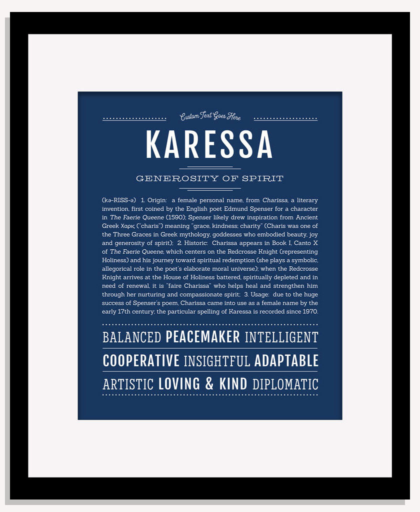 Karessa | Name Art Print