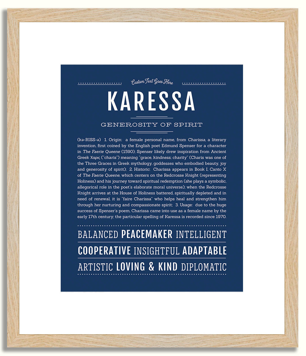 Karessa | Name Art Print