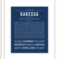 Karessa | Name Art Print
