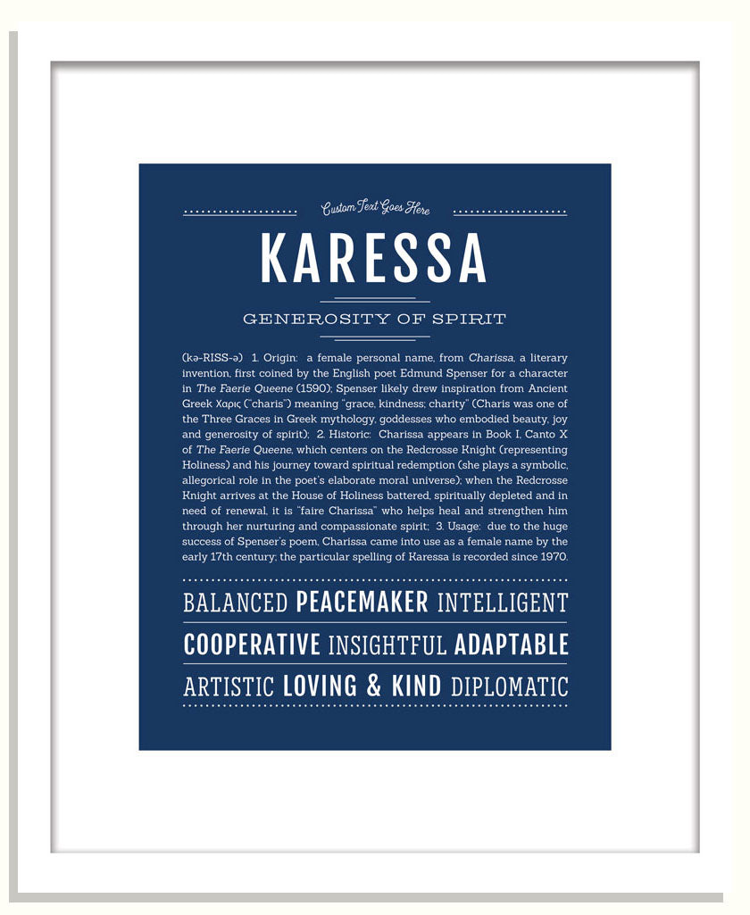 Karessa | Name Art Print