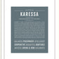 Karessa | Name Art Print