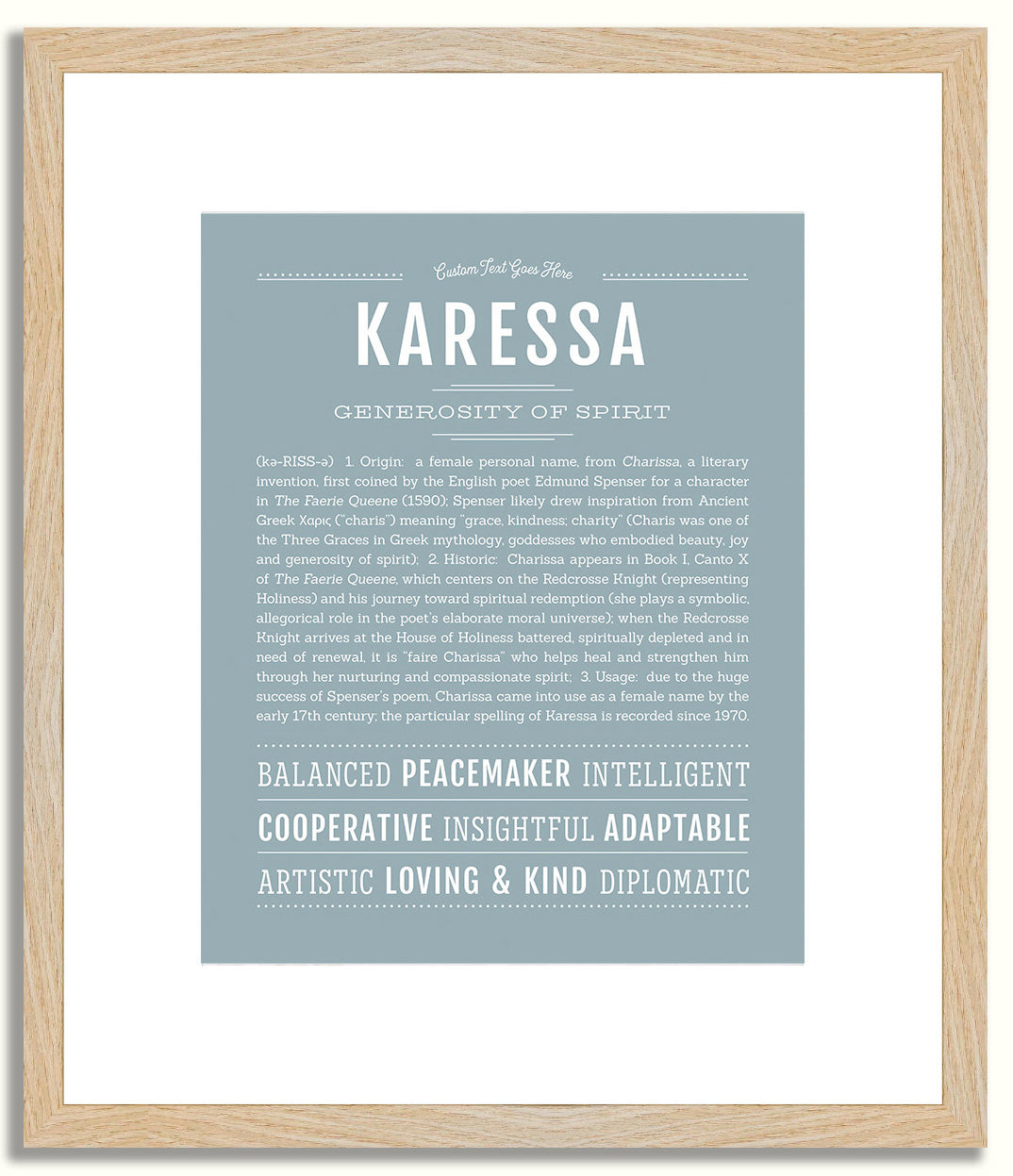 Karessa | Name Art Print