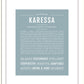 Karessa | Name Art Print