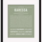 Karessa | Name Art Print