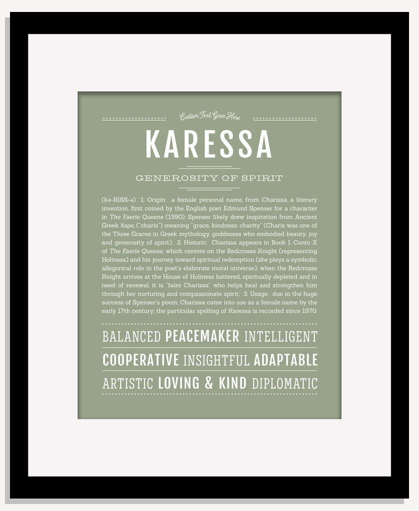 Karessa | Name Art Print