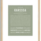 Karessa | Name Art Print