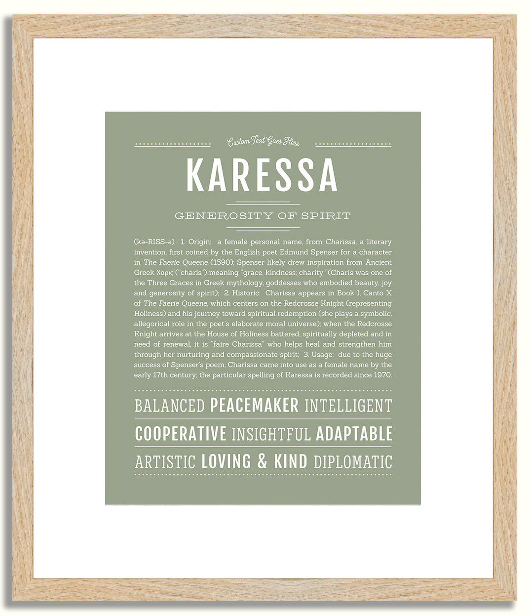 Karessa | Name Art Print